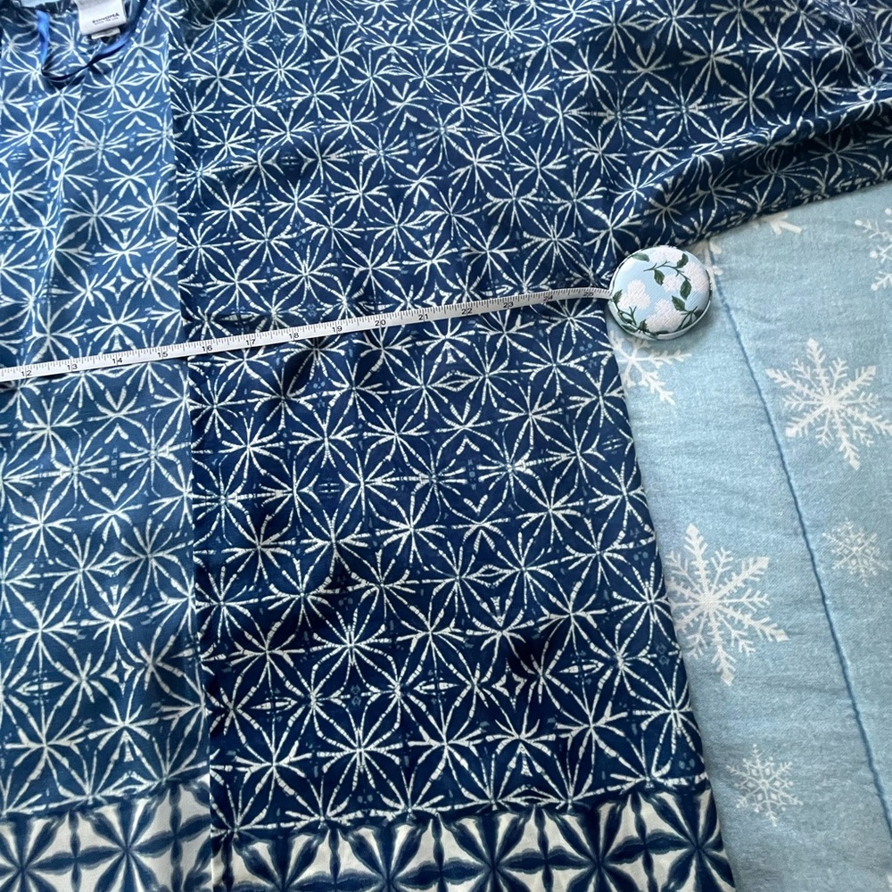 Short Robe Navy/White - Picture 2 of 6